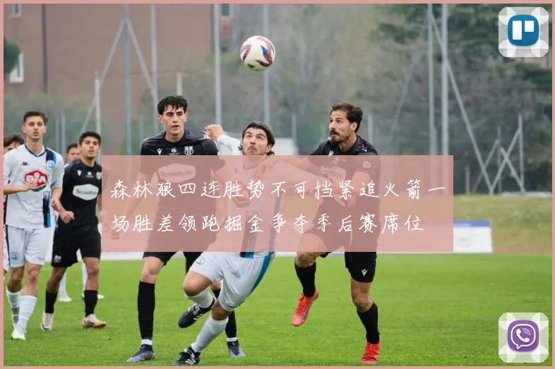 森林狼四连胜势不可挡紧追火箭一场胜差领跑掘金争夺季后赛席位